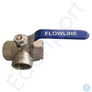 3-Way Brass Ball Valves T-Port (Side Entry)